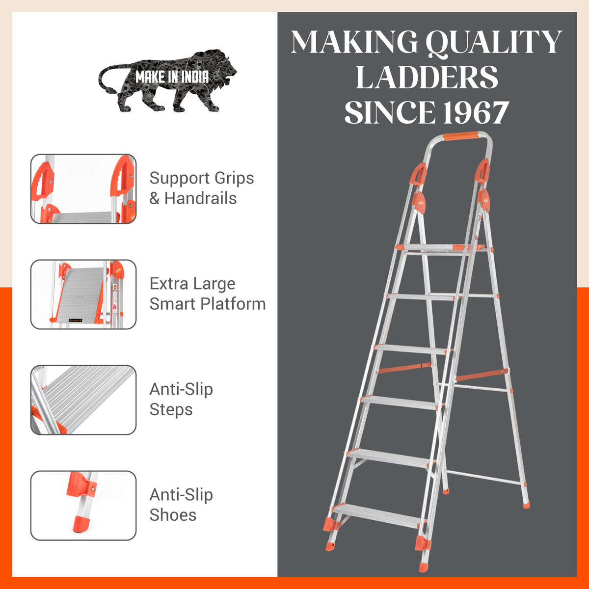 Bathla deals aluminium ladder