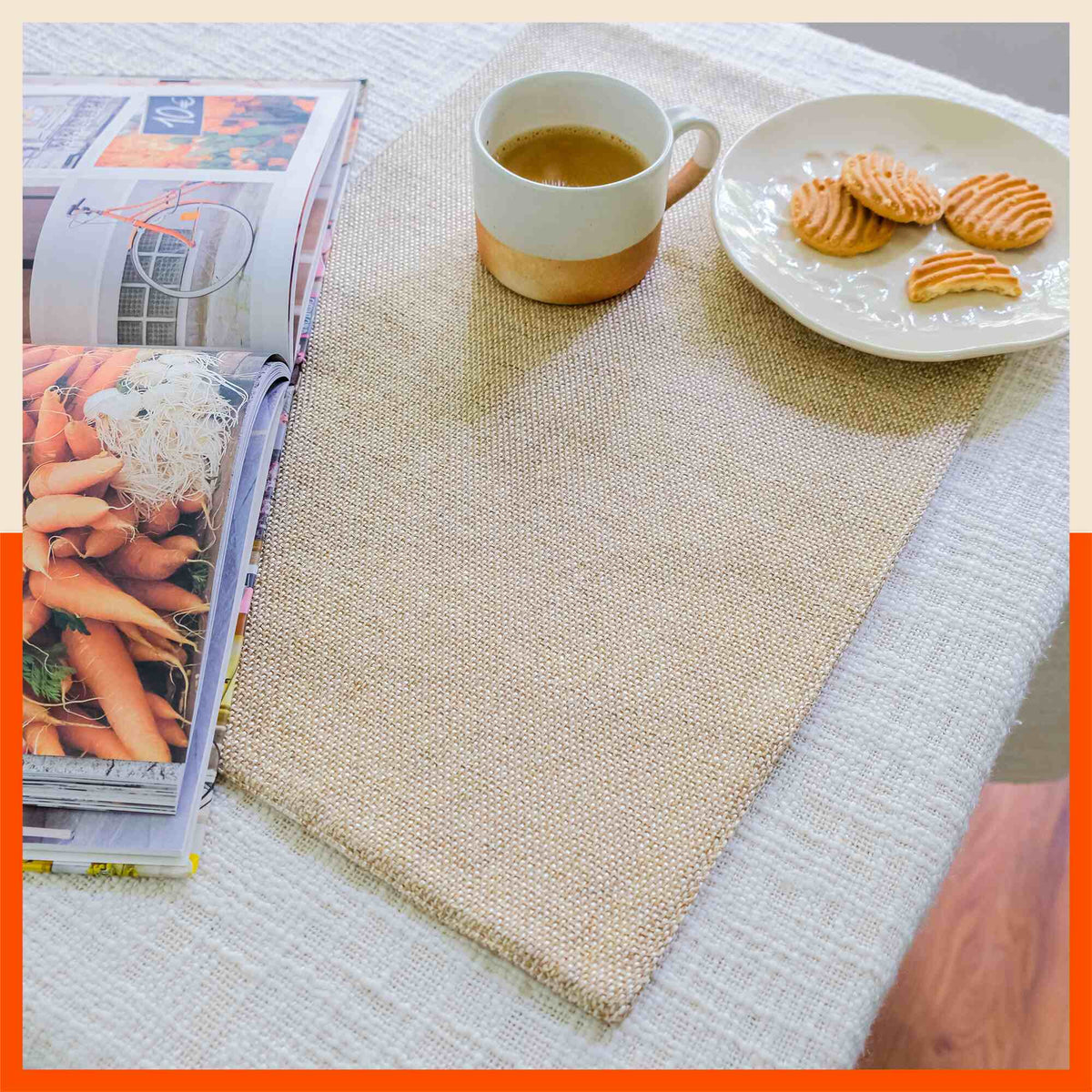 Premium Jute Table Mats / Placemats for Dining Table at Home – Bathla Home